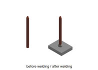 Insulation pin (ISA)  Welding studs for drawn arc stud welding
