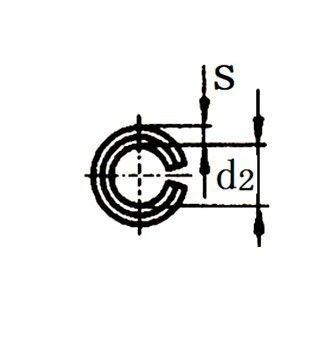 Japanese standard JISB2808 elastic cylindrical pin open hollow pin