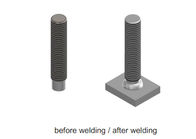 Threaded Stud Type MPF Stainless Steel Weld Studs For Drawn Arc Stud Welding